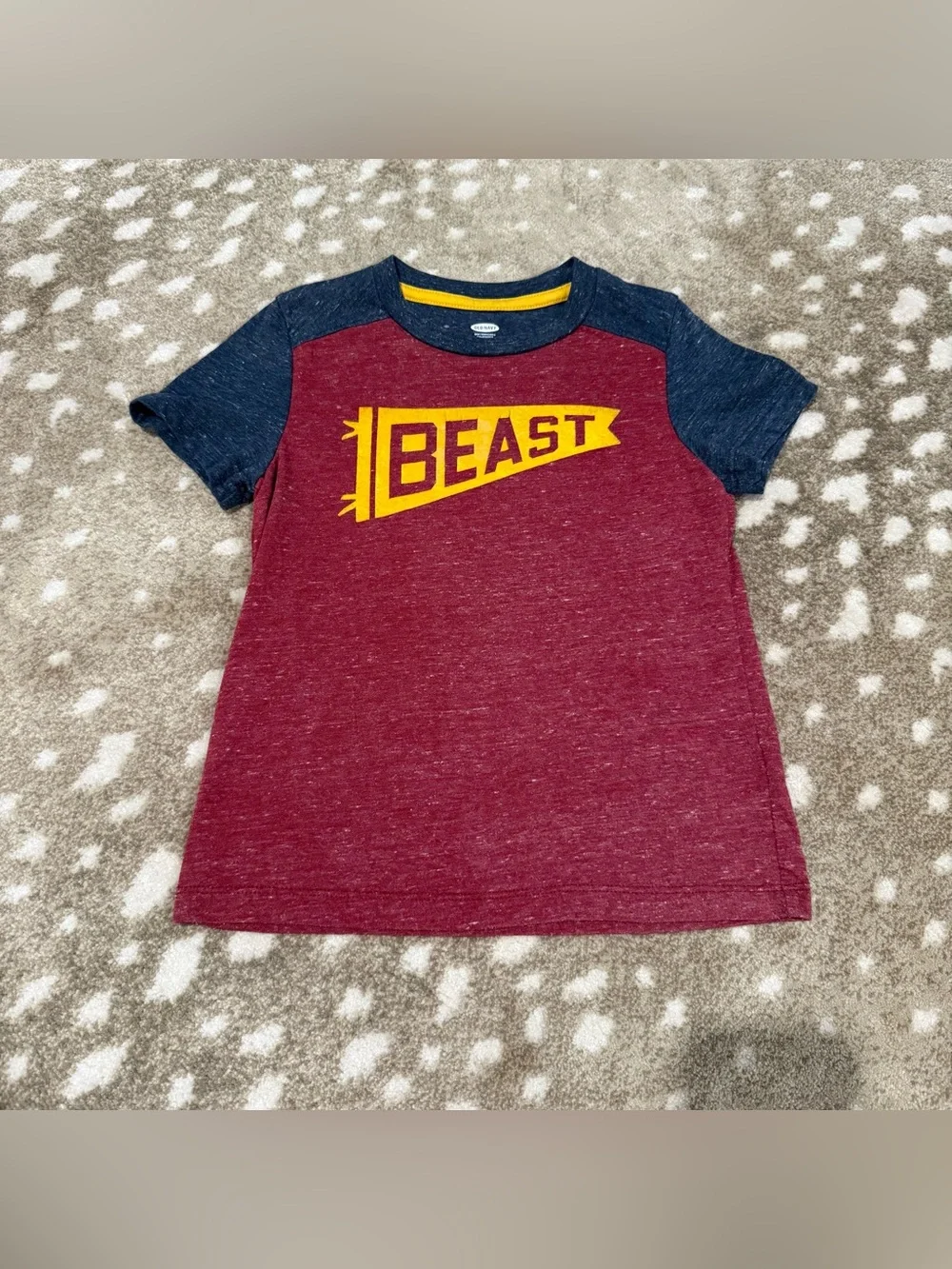 Bundle (4) Boys Short-Sleeve Shirts - Gray, Navy, Red, Maroon. Size 5